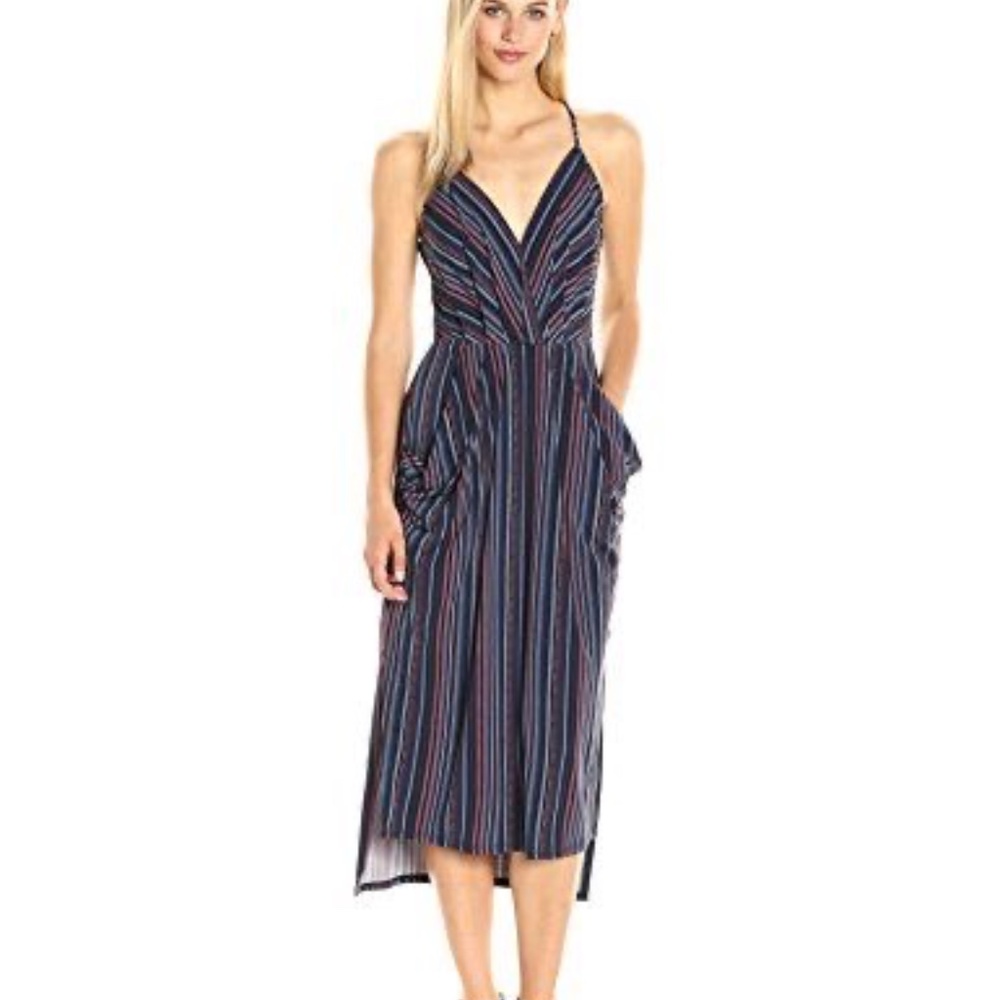 BCBG Racerback Striped Dress